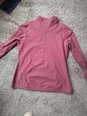 ZYIA Mauve Half-Zip Pullover